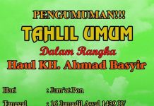 Tahlil Umum Haul KH. Ahmad Basyir