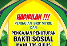 Besok Pengajian Penutupan Baksos MA NU TBS