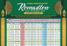 Jadwal Imsakiyyah Ramadan 1442 H / 2021 M