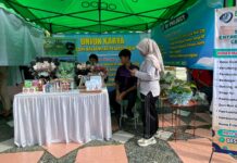 Pameran di Fun Run HUT KORPRI ke-54 Kabupaten Tegal, Produk Karya Siswa SMK NU Entrepreneur 01 Lebaksiu Menarik Perhatian Pengunjung