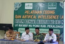 Respon Regulasi Baru Kurikulum Madrasah, LP Ma’arif NU Pekalongan Latih Guru Coding dan AI
