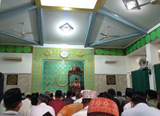 Salat Idulfitri di Masjid Roudlotul Jannah