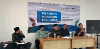 Pelatihan Mandarin Pra-Kerja, LP Ma’arif NU Jateng dan BRCC Siapkan 17 Peserta Masuk Perusahaan China
