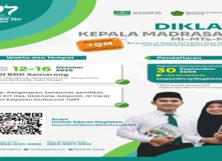 Diklat Kepala Madrasah LP Ma’arif NU Jateng Diundur 12–16 Oktober 2026