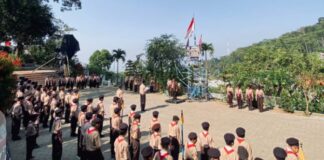 Dari Kemah Ta’aruf MTs NU Raden Umar Sa’id, Pramuka Membentuk Karakter Peserta Didik