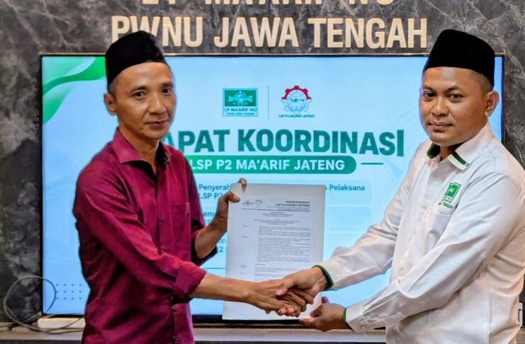 Dilantik, Pengelola LSP P2 Ma’arif Jateng yang Baru