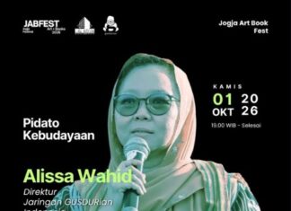 Alissa Wahid Dijadwalkan Bawakan Pidato Kebudayaan Jogja Art dan Books Festival