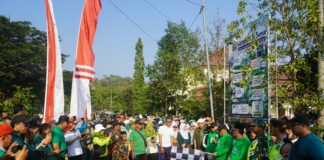 Tumplek Blek, Belasan Ribu Warga Ikuti Jalan Sehat NU Kabupaten Semarang