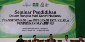 Di Temanggung, Ketua Ma’arif NU Jateng Soroti Tata Kelola Pendidikan NU Seminar pendidikan LP Ma'arif NU Temanggung