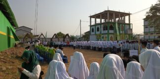 Di MWC NU Bae, 1500 Pelajar – Santri Ikuti Apel Hari Santri 2026