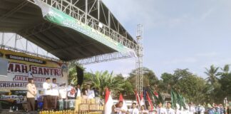 Meriah, Ribuan Warga NU Boyolali Ikuti Jalan Sehat Hari Santri 2026